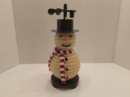 100 Hour Candle By The Hour Snowman Black Base Christmas - $62.89