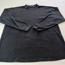 Cotton Traders Mock Neck Mens Black Cotton Sweatshirt Long Sleeve Size L... - €11,85 EUR