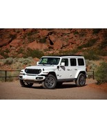 2024 Jeep Wrangler in bright white | 24x36 inch POSTER | off road - £16.24 GBP