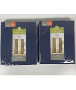 JC Penney Home Aurora Grommet Panel 50 in x 84 in Worn Indigo Blackout L... - $748.09 MXN