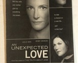 An Unexpected Love Vintage Tv Guide Print Ad Leslie Hope TPA5 - $5.93