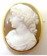 Authenticity Guarantee 
Fine 18k High Relief Genuine Natural Stone Cameo... - $3,163.05