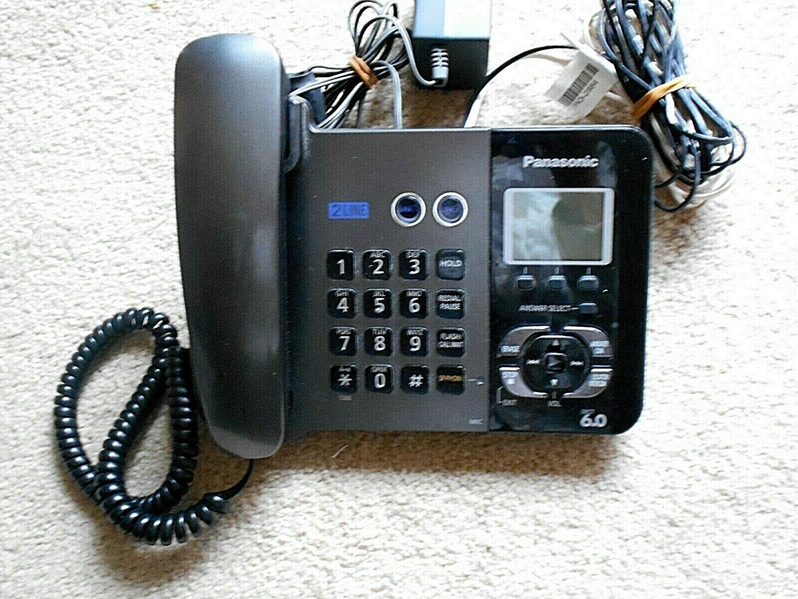 Primary image for Panasonic  2 line DECT 6.0 Telephone Model No. KX-TG9391T w/Panasonic AC Adapter