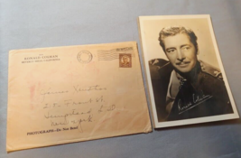 Ronald Coleman 1938 Original Fan Mail 5x7 Photograph &amp; Beverly Hills CA ... - £23.32 GBP