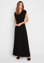 Bpc Selection @ Bon Prix Black Greek Style Maxi Dress Uk M (bp9) - £21.00 GBP