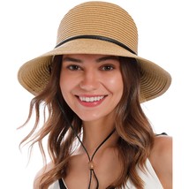 Simplicity Womens Sun Hat Womens Straw Hat Sun Protection Wide Brim Floppy Sun H - £35.54 GBP