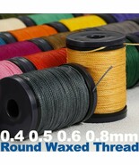 0.4-0.8mm Round Waxed Thread for Leather Craft Sewing and DIY Jewelry Ha... - $25.75 CAD