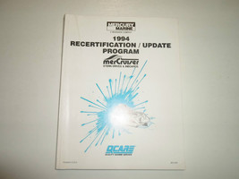 1994 Mercury Marine Recertification Update Program Manuel Usine OEM Livre 94 - £15.97 GBP