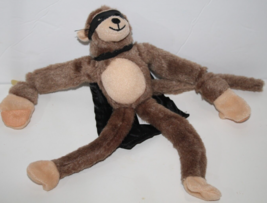 Screaming Plush Monkey 11&quot; Flying Slingshot Hands Cape Mask Soft Toy Stuffed Ape - £10.24 GBP