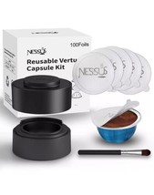 Nessus Vertuo Reusable Pods Kit 50 Pcs [ALSeal EZ FIT] Aluminum Foil Seals NEW - £15.02 GBP