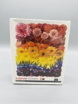 Galison Rainbow Flowers Jigsaw Puzzle 500 Pieces 52cm x 38cm - £7.32 GBP