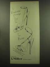 1949 I. Miller Evins Shoes Advertisement - Aside and Nuance - enchanted evenings - £14.45 GBP
