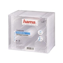 Hama CD/DVD Double Jewel Cases - Transparent  - £21.09 GBP