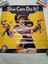 Loot Crate Wonder Woman She Can Do It Poster 9.5&quot; X 10.5&quot; - $16.04