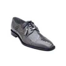 Belvedere Men Shoes Batta Gray Genuine Ostrich Lace Up 14006 image 5