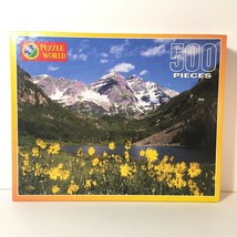 Sunflowers Maroon Lake Colorado 500 Piece Jigsaw Puzzle NIB 1999 Mountai... - £10.27 GBP