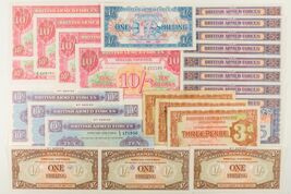 Great Britain Armed Forces Special Voucher Lot. 23 Notes. - $250.47