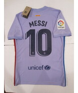 Lionel Messi FC Barcelona La Liga Match Slim Purple Away Soccer Jersey 2... - $85.00