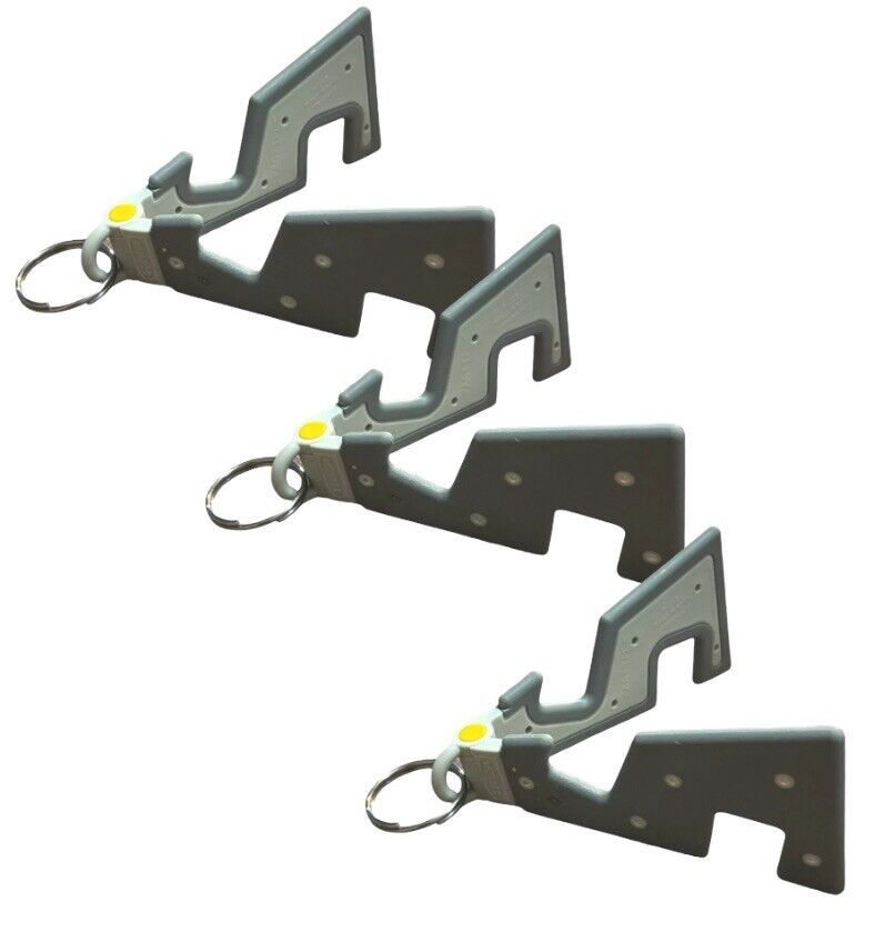 YUPPIENALLE Holder for mobile phone, gray/ Key Ring BRAND NEW (3- PACK) - $14.99