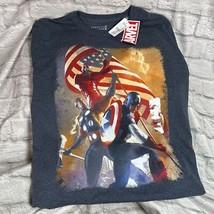 Captain America Iron Man Thor Men&#39;s T-Shirt 3XLT Marvel Universe Avenger... - $33.55 CAD