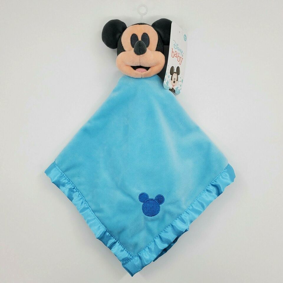 Primary image for Disney Mickey Mouse Baby Lovey Security Blanket Plush 104232 Boy Blue B66