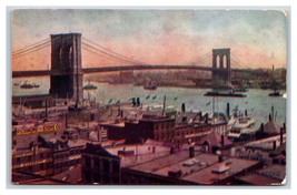 Brooklyn Bridge New YorkCity NY NYC UNP Unused DB Postcard U23 - £3.06 GBP