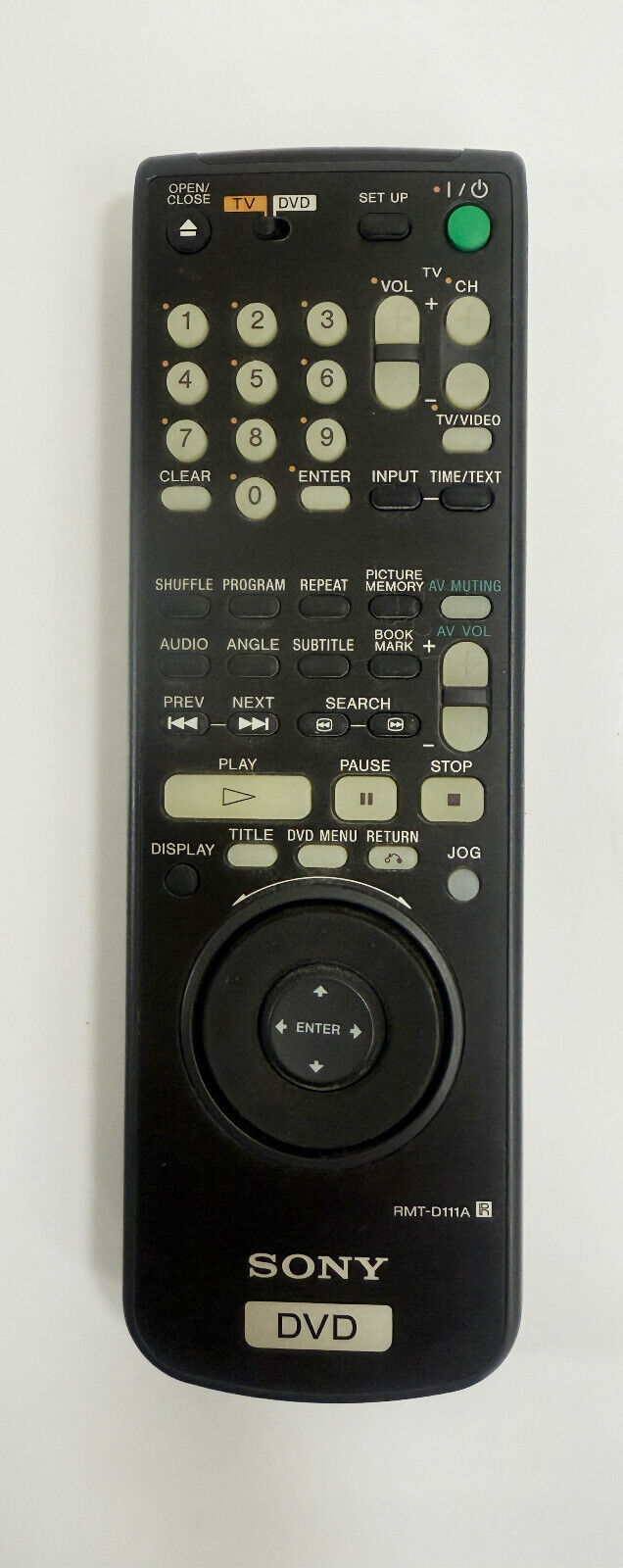 Sony Remote Control RMT-D111A DVD Player DUPS550D, DVDPS550D, DVP5550D, DVPS50D  			