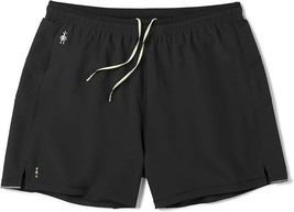 Smartwool Merino Sport Lined 5&quot; Shorts Mens XXL Black Brief Liner Wool NEW - $39.47