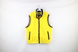 Vintage 90s Eddie Bauer EbTek Mens Large Spell Out Full Zip Fleece Vest Jacket - £39.07 GBP