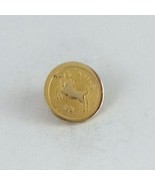 Vintage Aries Ram Astrological Gold Tone Lapel Hat Pin - $8.25