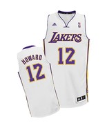 New Adidas Dwight Howard White Swingman # 12 Los Angeles Lakers Jersey Sz L - $68.57 CAD