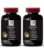 Pomegranate Fruit - RESVERATROL COMPLEX - Active blend 2 Bottle 120 Caps - $28.13