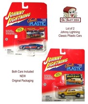 Johnny Lightning Classic Plastic Lot of 2 Die-Cast Metal Cars 373-01 Hot Wheels - £23.88 GBP