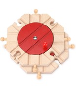 Syhood 2 Pcs Wooden Train Track Expansion Packs Wooden Train Accessories... - $49.28 CAD