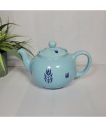 MCM Retro Cameron/Cronin Pottery Dutch Blue Tulip Teapot &amp; Lid  - £19.17 GBP