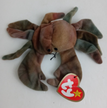 1993 Ty Teenie Beanie Babies Claude The Crab With Tags 5" Plush - $4.84