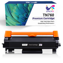 Tn760 Toner +Chip Compatible For Brother Tn-760 Mfc-L2710Dw L2750Dw Dcp-L2550Dw - $31.99