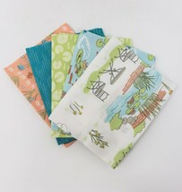 5 pc Craft Cotton Co. Lily Pad Pre Cut Fat Quarters Bundle - New - £10.01 GBP