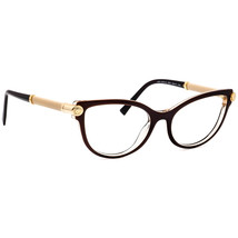 Versace Eyeglasses MOD. 3270-Q 5300 Brown/Tan Leather Cat Eye Italy 52[]... - £159.86 GBP