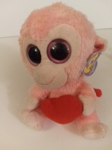 Ty Beanie Boos Julep The Pink Monkey Purple Tag 6&quot; Tall Mint With All Tags - $29.99