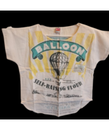 Flour Sack BALLOON Feed Sack Top T Shirt Vintage Look Cotton One Size TEE - $63.47 CAD