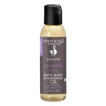 Soothing Touch Organic Lavender Bath and Body Oil, 4 Oz.