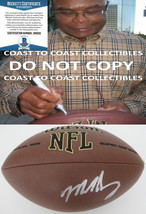 Mike Singletary Chicago Bears Baylor Bears signed NFL football proof Beckett COA - £93.47 GBP