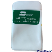 Burlington Northern Railroad Pocket Protector Employee Safety Program Vintage - $5.87