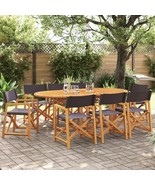 vidaXL Folding Garden Chair Set of 8 Dark grey - $1,030.96 CAD