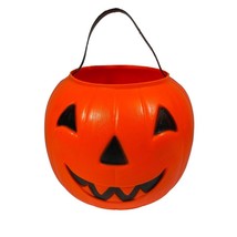 Vtg Empire Plastic Halloween Jack-O-Lantern Blow Mold Candy Bucket Pumpkin 1980 - £13.83 GBP