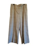 Halogen Womens Dress Pants Size 8 Plaid Wide Leg Crop - £22.88 GBP