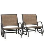 Outsunny 2-Piece Metal Mesh Porch Glider Set for Outdoor Patio - $4,818.11 MXN
