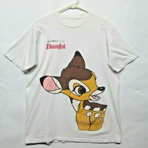 VTG Disney Bambi Movie Rare Vintage Promo 90s  T Shirt 2 Sided Tee - £60.18 GBP