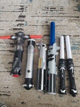 Star Wars Retractable Lightsabers Lot Of 6 Disney Lucasfilm Misc. May Th... - $34.65